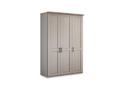 Wiemann - Adeline 3 Door Hinged Wardrobe - Pebble Grey