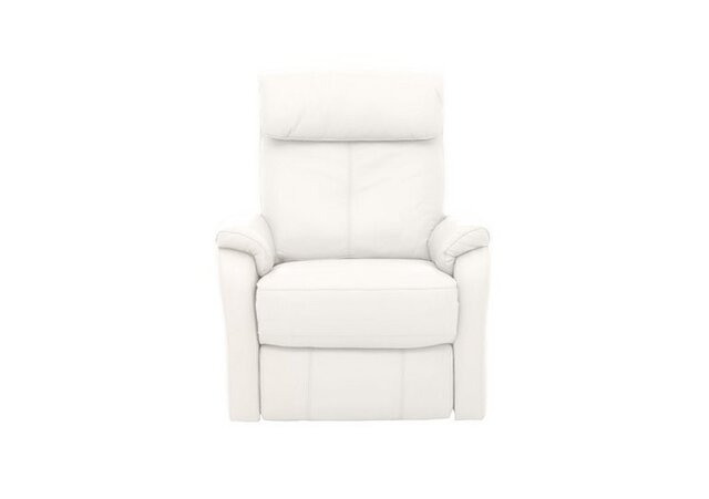 World of Leather - Rowan NC Leather Swivel Rocker Recliner Armchair - NC Star White