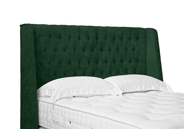 Artisan Collection Belgrave High Floor Standing Headboard - King Size - Tormaline Green