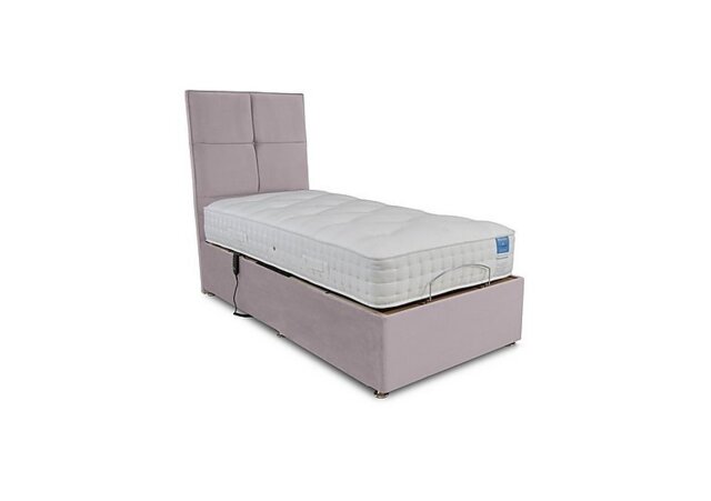 Sleep Story - Natural Comfort Adjustable Soft Divan Set - Small Single - Plush Lilac