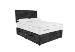 Sleepeezee - Natural Touch 3000 Side Ottoman Divan Set - Super King - Daytona Coal