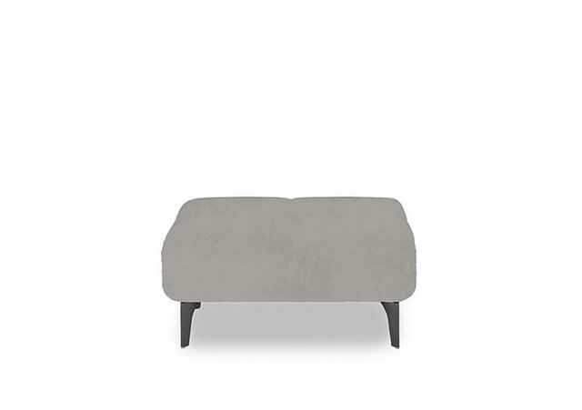 Ideal Home - Sienna Fabric Large Footstool - Opulence Silver