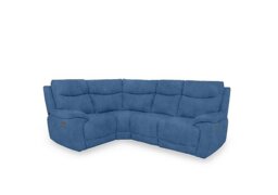 Sloane Fabric Small Left Hand Facing Corner Sofa with Power Recliner - Dexter Wave