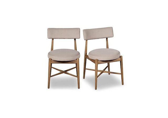 G Plan - Winchester Pair of Dining Chairs - Grey