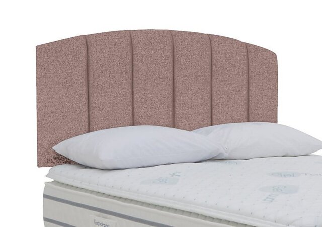 Sleepeezee - Banff Strutted Headboard - King Size - Tweed Lilac