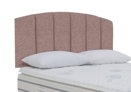 Sleepeezee - Banff Strutted Headboard - King Size - Tweed Lilac