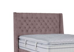 Sleepeezee - Pinnacle Floor Standing Headboard - Super King - Tweed Lilac