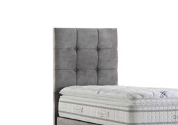 Sleepeezee - Apex Floor Standing Headboard - Single - Dapple Silver