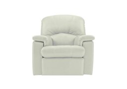 G Plan - Chloe Leather Armchair - Oxford Chalk