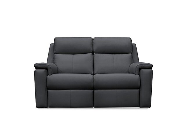 G Plan - Thornbury 2 Seater Leather Sofa with Manual Recliner - Cambridge Petrol Blue