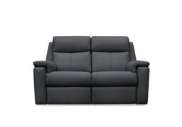 G Plan - Thornbury 2 Seater Leather Sofa with Manual Recliner - Cambridge Petrol Blue