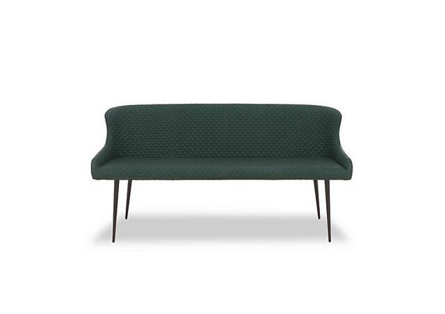 Hanoi Faux NC Leather Dining Bench - Bottle Green