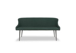 Hanoi Faux NC Leather Dining Bench - Bottle Green