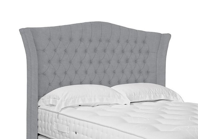 Artisan Collection Haven High Floor Standing Headboard - King Size - Aston Silver