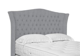 Artisan Collection Haven High Floor Standing Headboard - King Size - Aston Silver