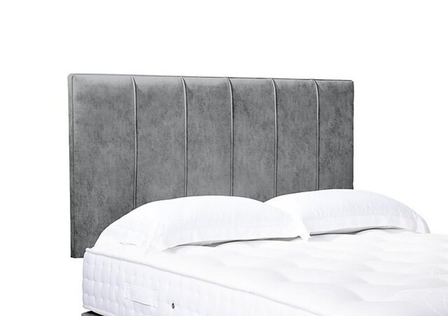 Artisan Collection Rhodes High Strutted Headboard - Single - Daytona Silver