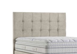 Sleepeezee - Apex Floor Standing Headboard - Double - Tweed Cream