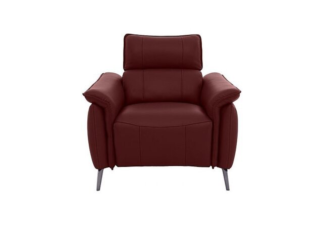 Jude Leather Power Recliner Chair with Power Headrest - Montana Ruby