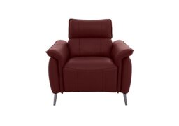 Jude Leather Power Recliner Chair with Power Headrest - Montana Ruby