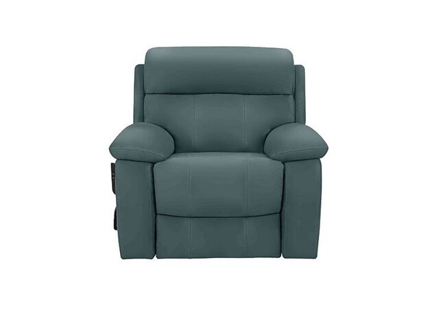 World of Leather - Moreno NC Leather Lift and Rise Chair - NC Lake Green
