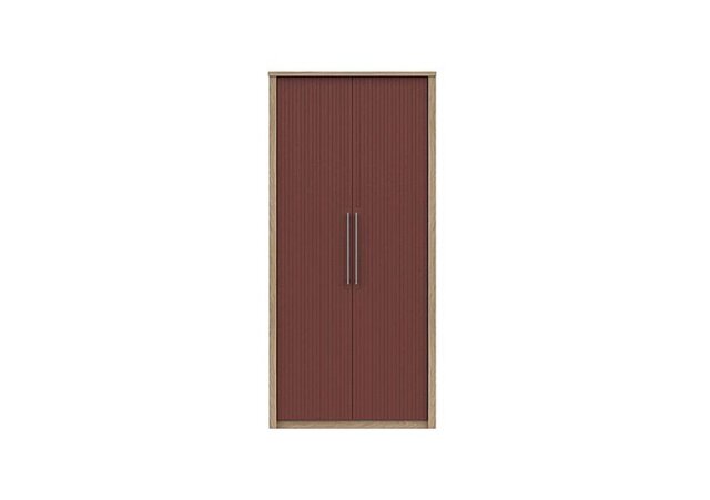 London Bedrooms - Chelsea 2 Door Wardrobe with Silver Handles
