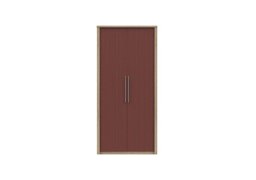 London Bedrooms - Chelsea 2 Door Wardrobe with Silver Handles