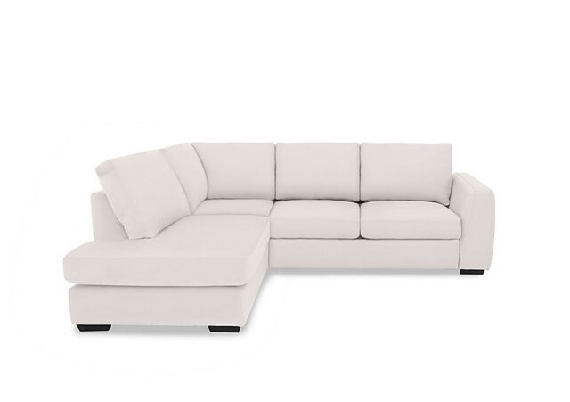 Dinky Leather Left Hand Facing Corner Chaise End Sofa