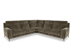 Eclipse Large Fabric Power Recliner Corner Sofa with Power Headrests
