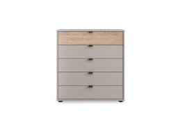 Wiemann - Tullio 80cm 5 Drawer Chest - Pebble Grey