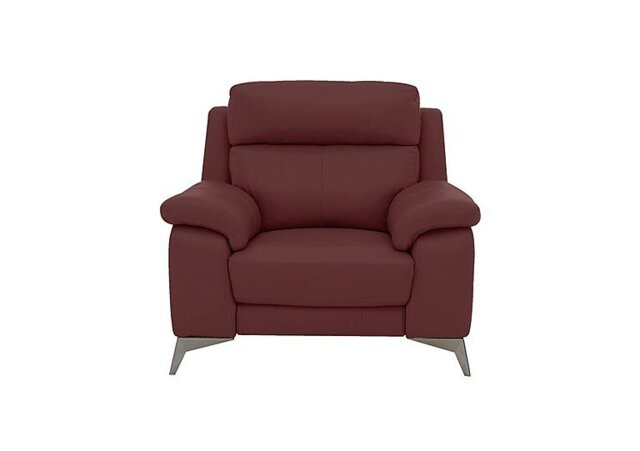 World of Leather - Missouri Leather Power Recliner Armchair - BV Deep Red