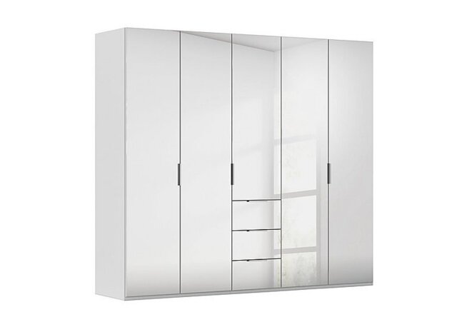 Rauch - Formes 5 Door Bifold Combi Mirror Wardrobe - Silk Grey