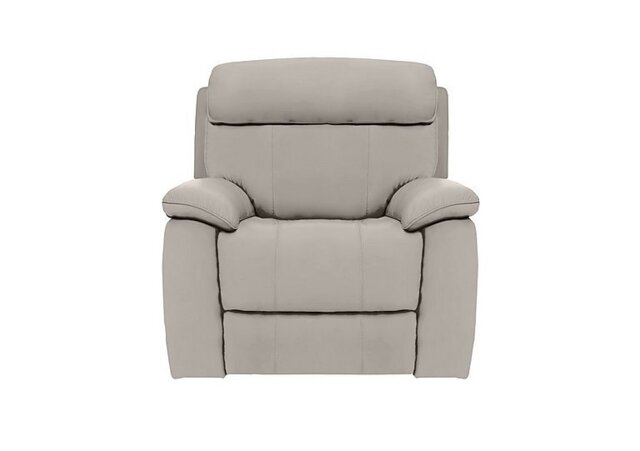 World of Leather - Moreno Leather Armchair - Silver Grey