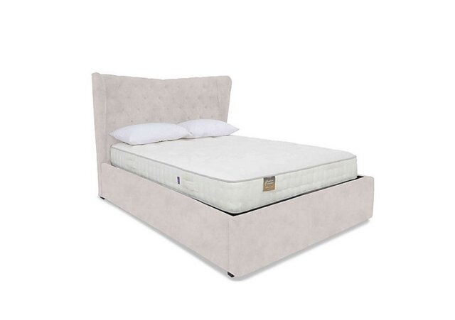 Highgrove - Bauer Electric Ottoman Bed Frame - King Size - Lace Ivory