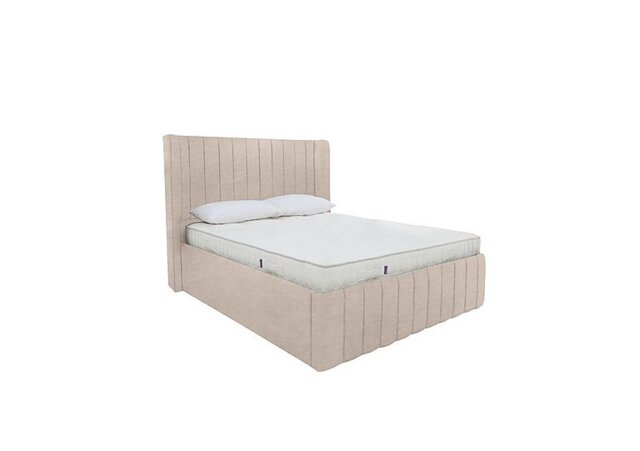 Eira Low Foot End Ottoman Bed Frame - Double - Savannah Almond