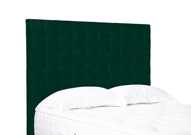 Artisan Collection Dot High Floor Standing Headboard - Super King - Plush Emerald