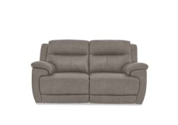 Touch 2 Seater Heavy Duty Fabric Power Recliner Sofa with USB Ports - Silver