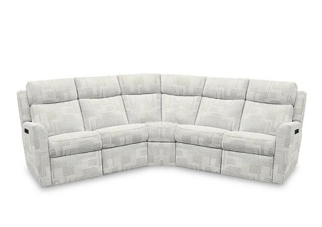 G Plan - Wren Large Fabric Power Recliner Corner Sofa with Power Headrests and Power Lumbar - Lydia Blush