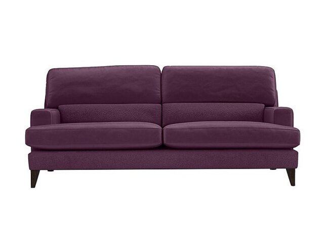 The Lounge Co. - Romilly 4 Seater Fabric Foam Fill Sofa - Frosted Grape