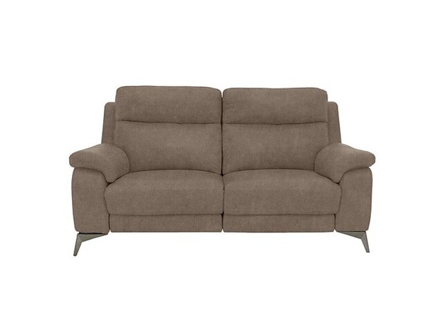 Missouri 2 Seater Fabric Power Recliner Sofa - Silver
