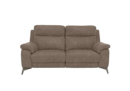 Missouri 2 Seater Fabric Power Recliner Sofa - Silver