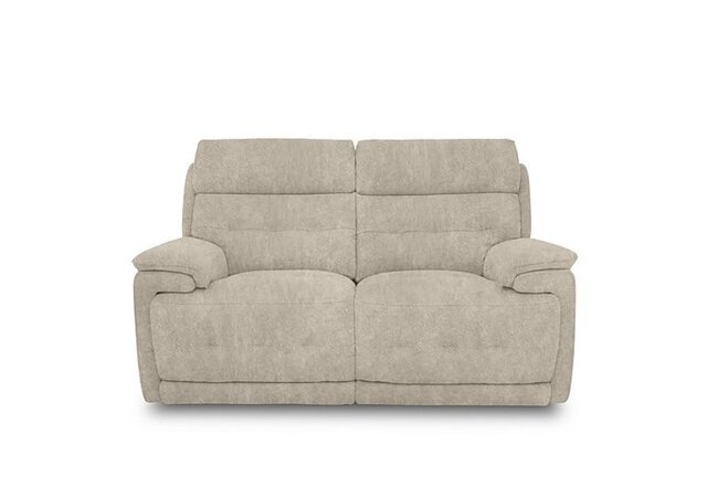 Brescia Fabric 2 Seater Sofa with Power Recliner - Cream