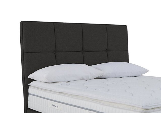 Sleepeezee - Dalmore Floor Standing Headboard - King Size - Tweed Charcoal