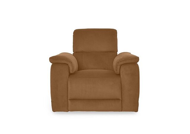 Genius Fabric Power Recliner Chair with Power Headrest and Bluetooth Speakers