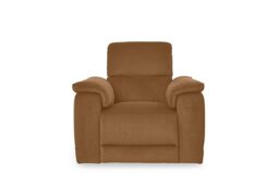 Genius Fabric Power Recliner Chair with Power Headrest and Bluetooth Speakers