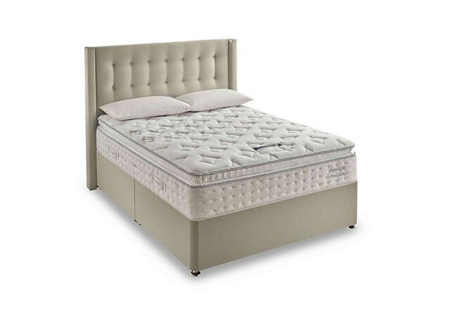 Silentnight - Revitalise Breathe 3000 Pillowtop Divan Set - Double - Woven Sandstone