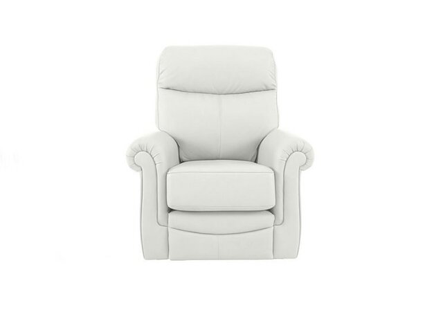 G Plan - Avon Small Leather Armchair - Oxford Chalk