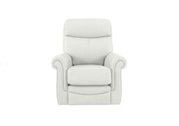 G Plan - Avon Small Leather Armchair - Oxford Chalk
