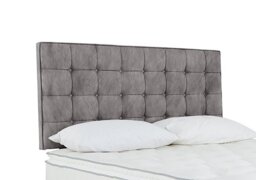Sleepeezee - Bowmore Strutted Headboard - Small Double - Dapple Silver