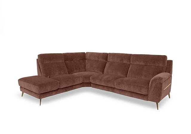 Eclipse Fabric Left Hand Facing Corner Sofa with Chaise End Storage