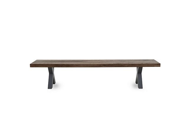 Bodahl - Njord Dining Bench with Metal X Shaped Legs - 260-cm - Desert